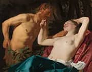 Satyr and Nymph By Gerard van Honthorst