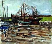 Scheveningen Harbour Shipyard By Abraham Fresco