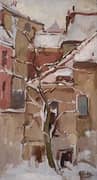 Snow on the Roofs By Abraham Fresco
