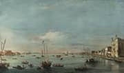 View of the Giudecca Canal and the Zattere By Francesco Guardi