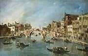View on the Cannaregio Canal Venice By Francesco Guardi