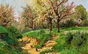 Blossoming Trees in the Countryside By Alois Arnegger
