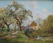 Spring in the Village By Alois Arnegger