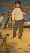Fisherman Carrying a Sail 1907 By Joseph Edward Southall