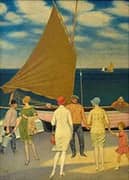 Fishermen and Visitors 1931 By Joseph Edward Southall