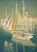 Ships from the Adriatic Venice 1939 By Joseph Edward Southall