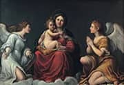 Madonna with the Child and Angels By Francesco Albani