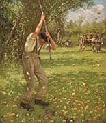 Shaking Down Cider Apples c1900 By Henry Herbert la Thangue