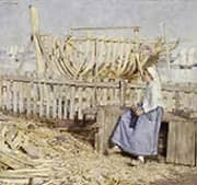 The Boat Builders Yard 1881 By Henry Herbert la Thangue