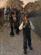The Plough Boy c1900 By Henry Herbert la Thangue