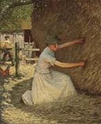 Tucking the Rick By Henry Herbert la Thangue