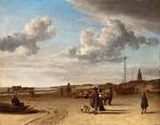 The Beach Scheveningen 1670 By Adriaen van de Velde