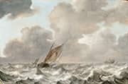 Vessels in a Moderate Breeze By Jan Porcellis