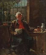 Man in Interior By David Oyens