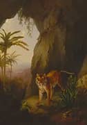 Tiger in a Cave 1814 By Jacques-Laurent Agasse