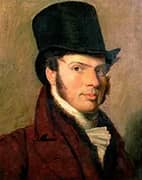 Portrait of a Young Man in a Top Hat By Jacques-Laurent Agasse
