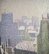 Rooftops of Paris Under the Snow 1902 By Auguste Herbin
