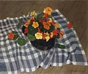 Still Life with Nasturtiums 1913 By Felix Vallotton