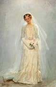 Portrait of a Bride 1904 By Laurits Tuxen