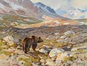 Grizzly Bear II By Carl Rungius