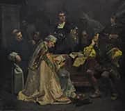 Columbus in Salamanca 1887 By Joan Brull