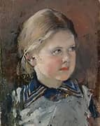 Head of a Girl 1890 By Gunnar Berndtson