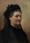 Portrait of Baroness Delort de Gleon the Older 1885 By Gunnar Berndtson