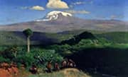 Warrior on the Path in Front of Kibo 1917 By Wilhelm Kuhnert