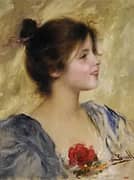 Portrait of a Girl By Joan Brull