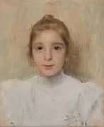 Portrait of Roso Galia as a Child 1896 By Joan Brull