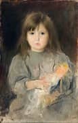 Portrait of the Artist's Daughter 1900 By Joan Brull