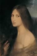 Young Woman with Long Hair 1895 By Joan Brull
