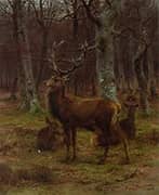 Stag and Does in the Forest Autumn 1878 By Rosa Bonheur