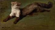 Study of a Wounded Stone Marten By Rosa Bonheur