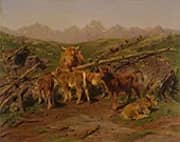 Weaning the Calves 1879 By Rosa Bonheur