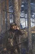 A Poacher 1894 By Bruno Liljefors