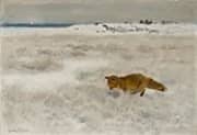 Fox Hunting for Rats By Bruno Liljefors
