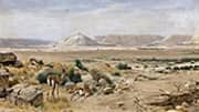 South African Landscape with Springboks By Richard Friese