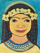 Hawaiian Girl in Yellow By Thelma Johnson Streat