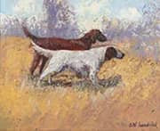 Hunting Dogs II By John Wesley Hardrick