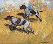 Hunting Dogs By John Wesley Hardrick