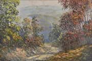 Road Through Brown Country Indiana 1942 By John Wesley Hardrick