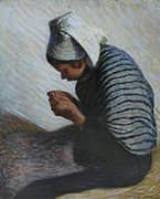 Young Breton Peasant By Roderic O'Conor