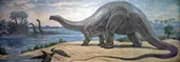 Brontosaurus from the Jurassic 1930 By Charles R Knight