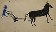 Man with a Plow By Bill Traylor