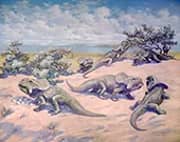 Knight Nesting Protoceratops By Charles R Knight