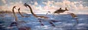 Pleisosaurs and Stenopterygius By Charles R Knight