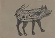 Spotted Sow 1940 By Bill Traylor