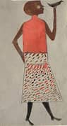 Woman with Bird 1940 By Bill Traylor