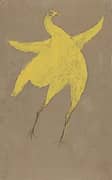 Yellow Chicken By Bill Traylor